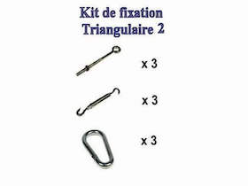 TRINGCHEVILLE - Kit de fijación Triangular <br>(Bolt ojos)