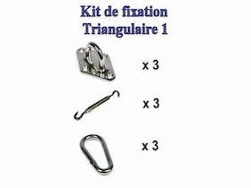 TRINGPONTET - Kit de fijación Triangular <br>(Pontet en el plato)